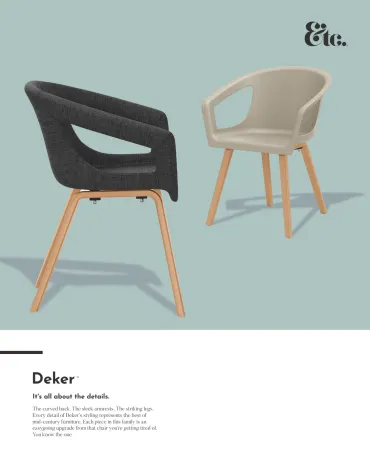 Deker Wood Legs Spec Sheet