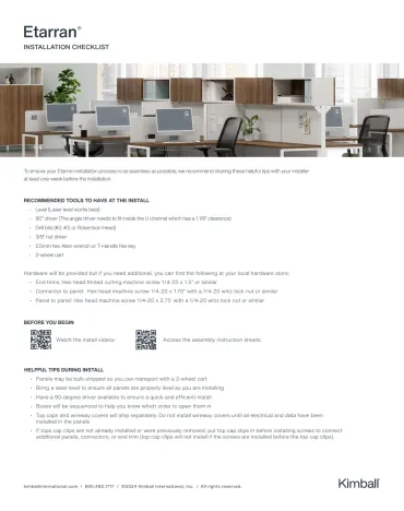 etarran-install-checklist