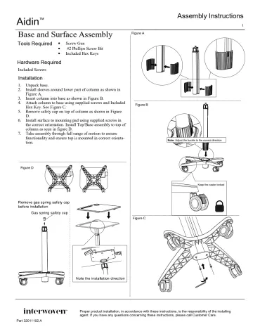 Aidin-Base and Surface Assembly- 32011102