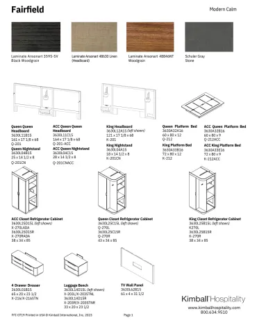 casegoods-specification-fairfield