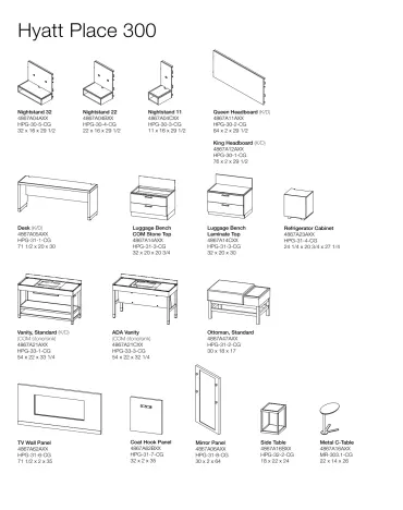 casegoods-specification-hyatt-place