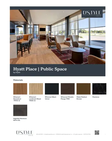 Hyatt Place Brand Program Product Sheet