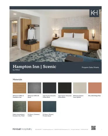 Hampton Inn Scenic Program Sales Sheet