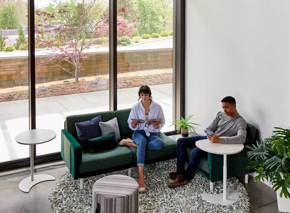 sitting area with lounge chairs