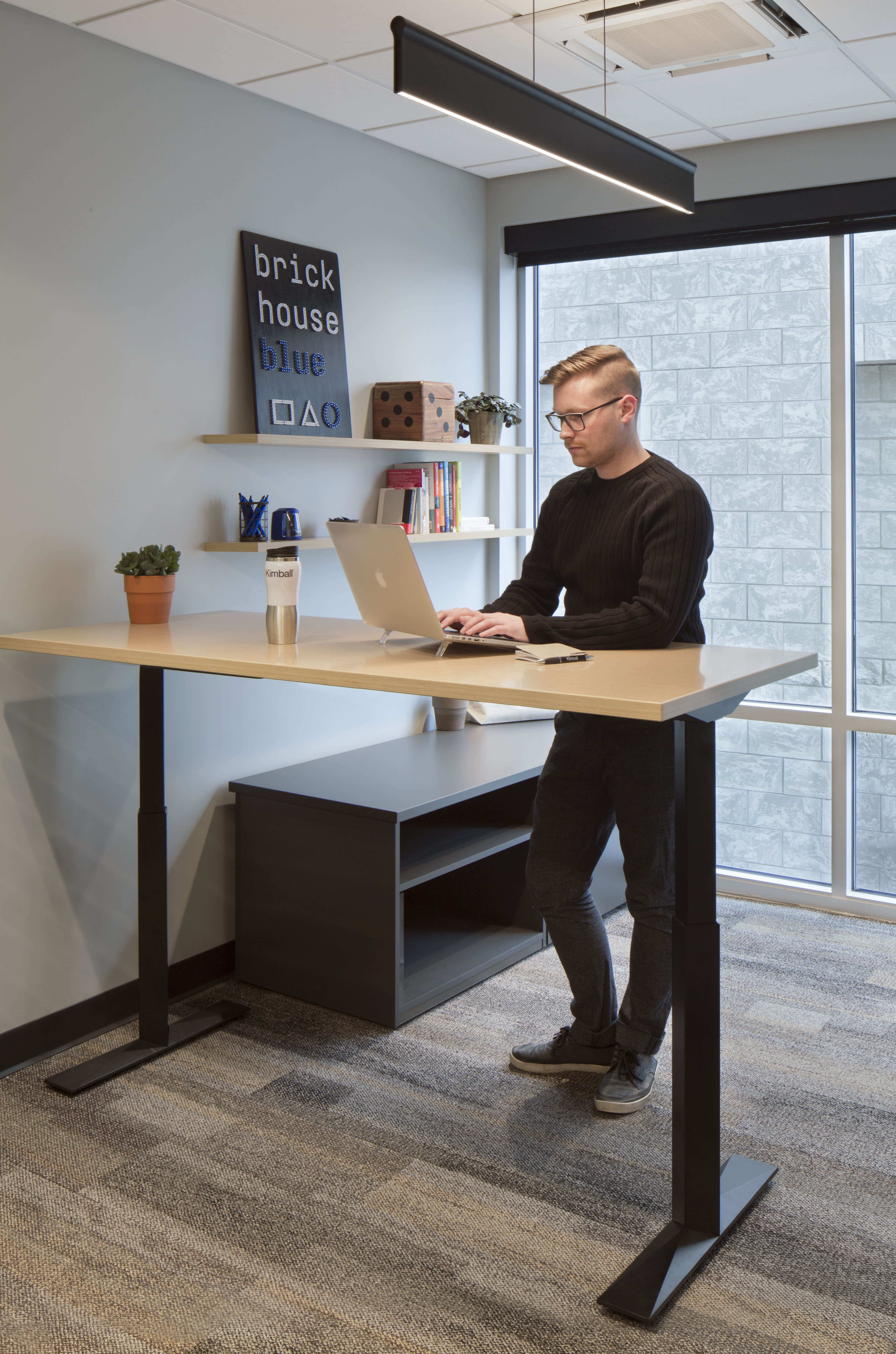 Brick House Blue Work station