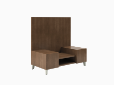 Statement-Fringe-Tables-Double-Inline-Shelf-High-Back