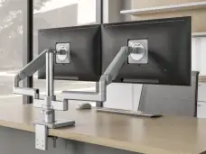 Monitor-Arm-Duo-Clamp-Silver-Environment