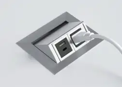 Glenbeigh-G17B-One-Touch-Pivoting-Power-Grommet_White-Surface_Silver