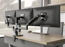 Monitor-Arm-Trio-Clamp-Black-Environment