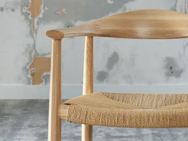 Natural Wood Frame, Natural Woven Seat