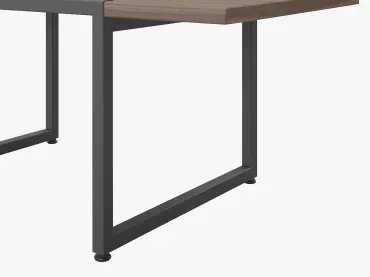 Jemini Trinity Mid Table 600x600x735mm Nova Oak/Black KF823476 - Office  Supplies - Unclassified - General Services - KF823476