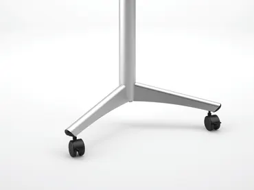 Facilitator Desk Base, Platinum Metallic