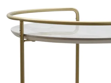 Round Table<br/>Gold Metal Frame