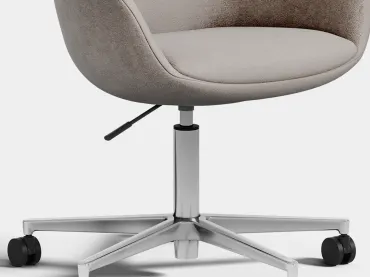 Height Adjust, 360° Swivel Control<br/>Mobile Guest Chair