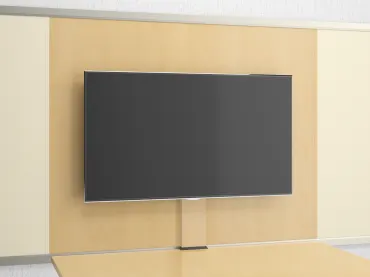 Exhibit-Options-TV-Mount-Vertical-Wire-Manager-Wood