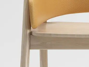 Seat: Curved, Veneer Wood