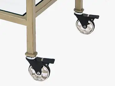 3146_Retta-Tea-Cart_Locking-Casters-Detail