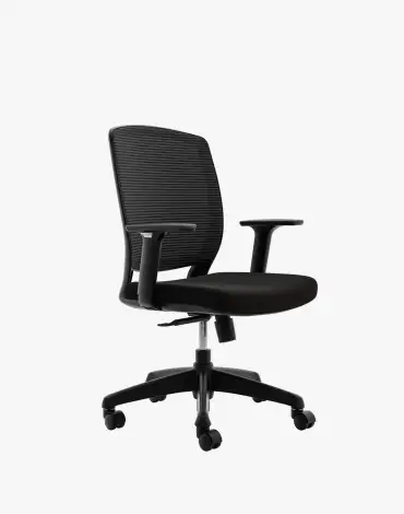 Vora-SOL-N54BMM3ST-48-Hour-Black-Mesh-Black-Seat-Swivel-Tilt