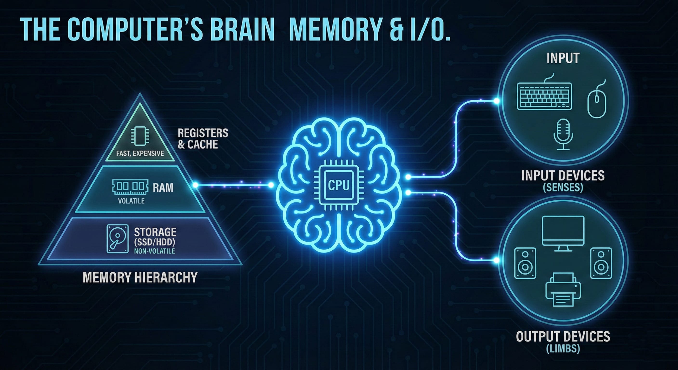 The Brain and the Senses of a Computer - Featured image