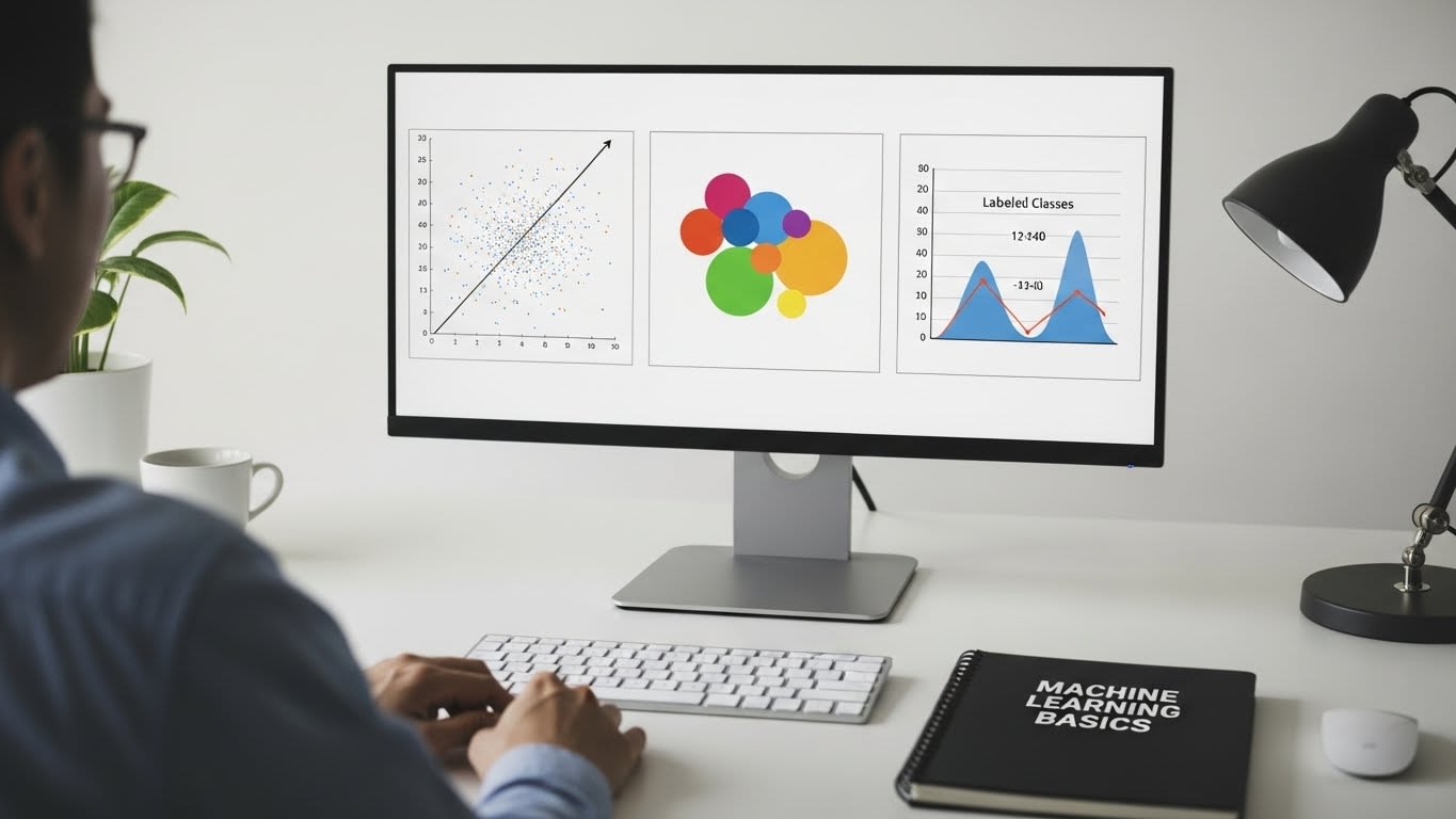 Three Ways Machines Learn from Data: Regression, Classification, and Clustering - Featured image