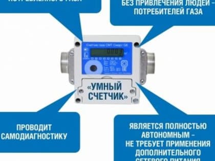 Газовые службы рекомендуют установку "умных" счётчиков газа