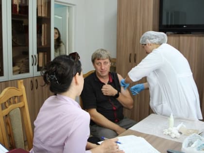 Муниципальные служащие Кизляра привились от гриппа