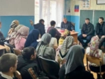 В селе Средний Арадирих школьников призвали соблюдать здоровый образ жизни