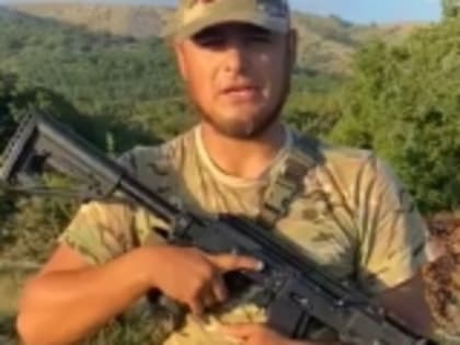 Доброволец из села Килятль Абакар Исламалиев поблагодарил главу Гумбета Галипа Галипова за помощь