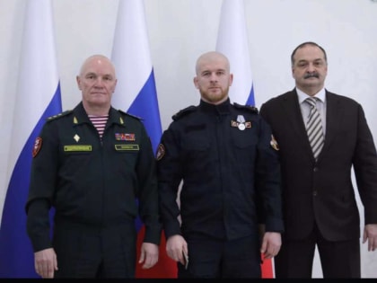 Участник СВО на Украине из с. Дылым награждён медалью «За отвагу»