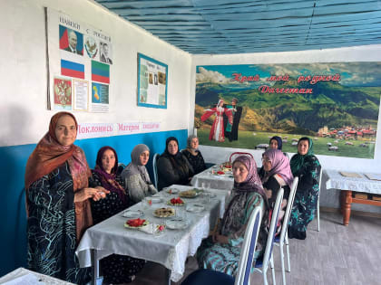 В с.Хубар прошла встреча с матерями участников СВО на Украине «Поклонись матери солдата»