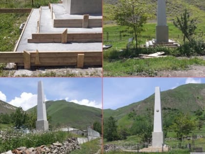 В селах Джаба, Фий и Ялак Ахтынского района ведутся работы по реконструкции обелисков