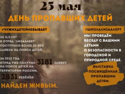 В столице Дагестана проходит акция к Международному дню пропавших детей