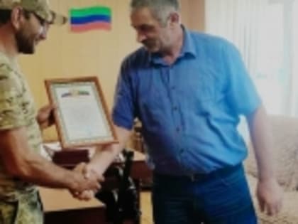 В селе Мехельта состоялась встреча с бойцом СВО Шарудином Магомедовым