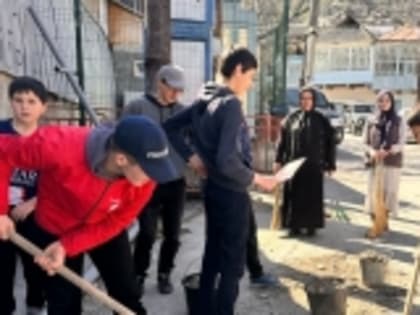 В селе Игали состоялся субботник