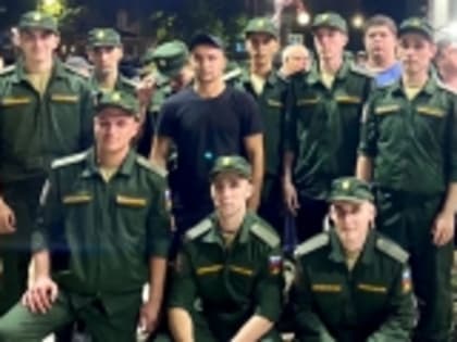 Новая группа призывников из Гумбета отправилась служить в Вооружённых Силах России
