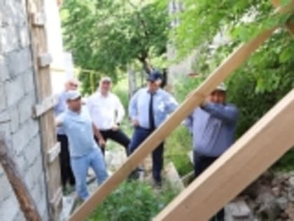 Галип Галипов проинспектировал капремонт школы в селе Тлярата Гумбетовского района