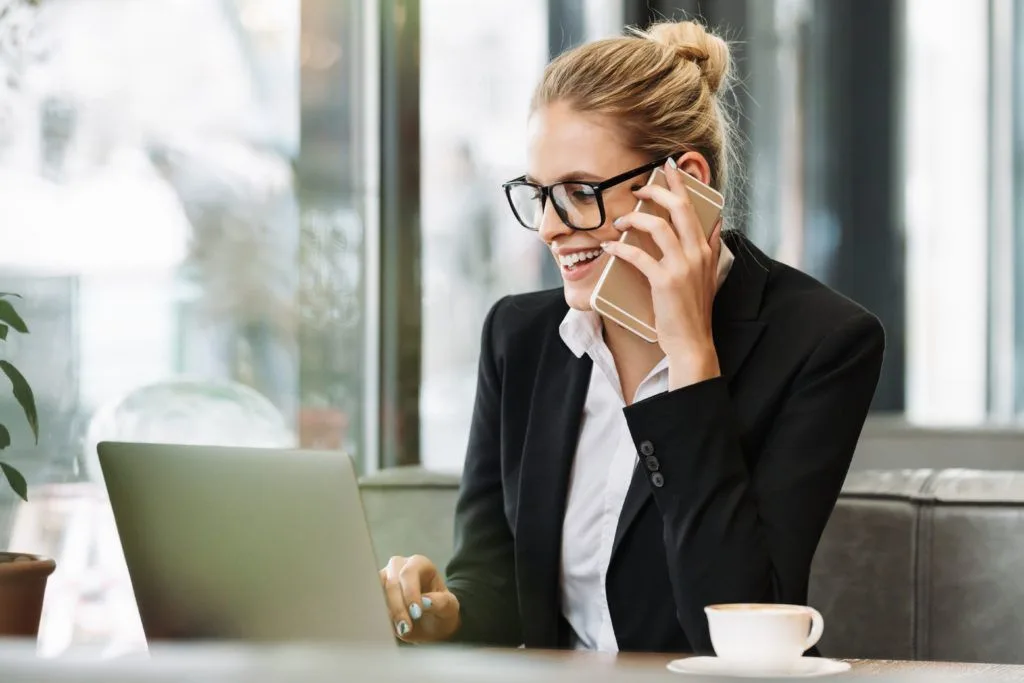 business women having conversation