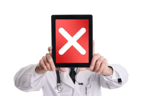 Doctor holding tablet