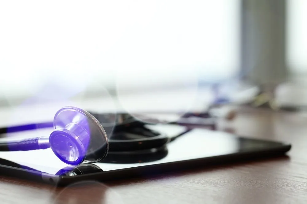 stethoscope and digital tablet