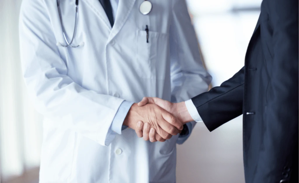 hand shake physician