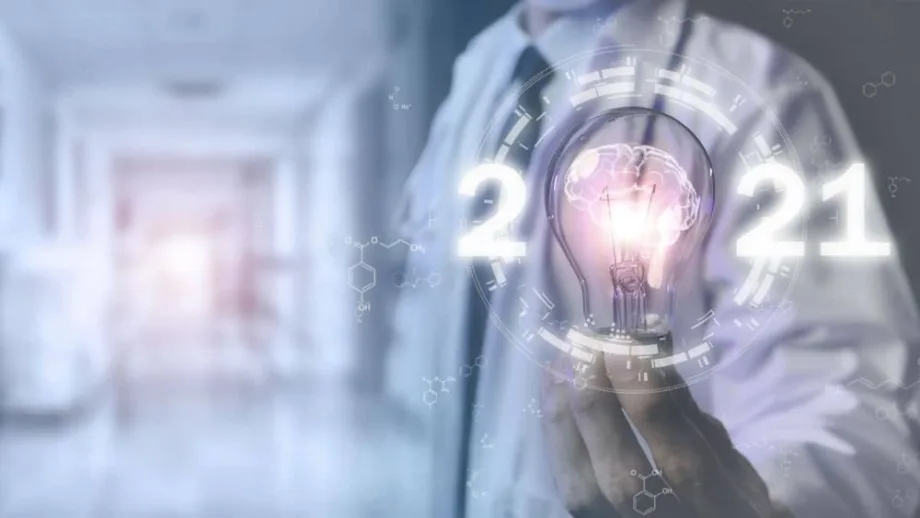 Doctor Holding bulb