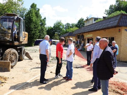Глава Воскресенска посетил с рабочим визитом мкрн. Москворецкий