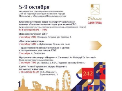 День города Подольска — 2023