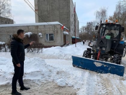 В течение недели в Городском округе Коломна осуществлялся контроль уборки снега