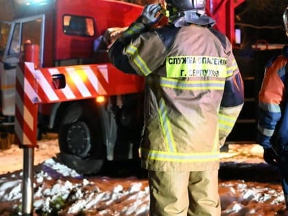 Появилось видео серьезного пожара на протвинском рынке