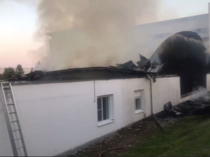 Серьёзный пожар в санаторном комплексе