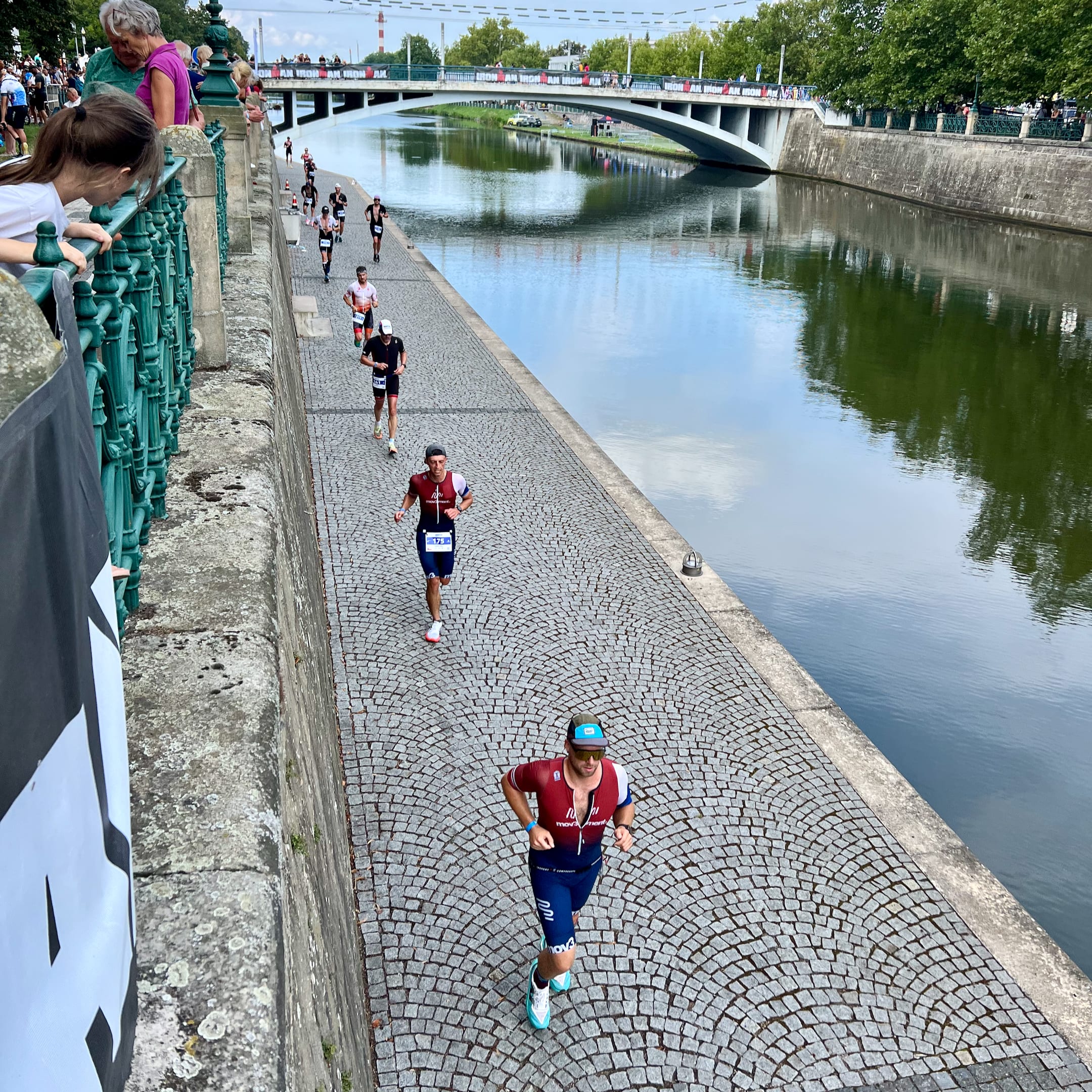 Samuel Dušek na běhu na Ironman 70.3 Hradec Králové 2024