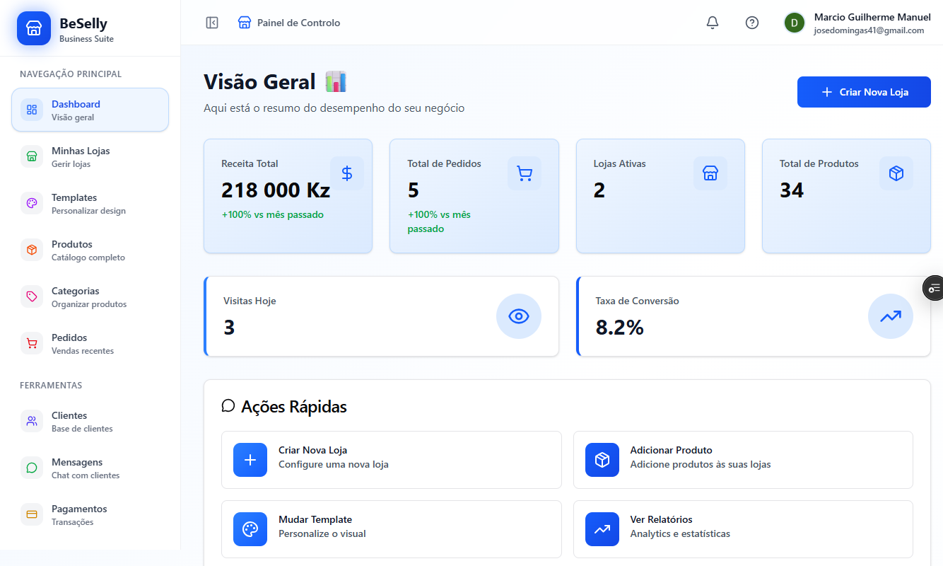 Centralize todo o seu império comercial