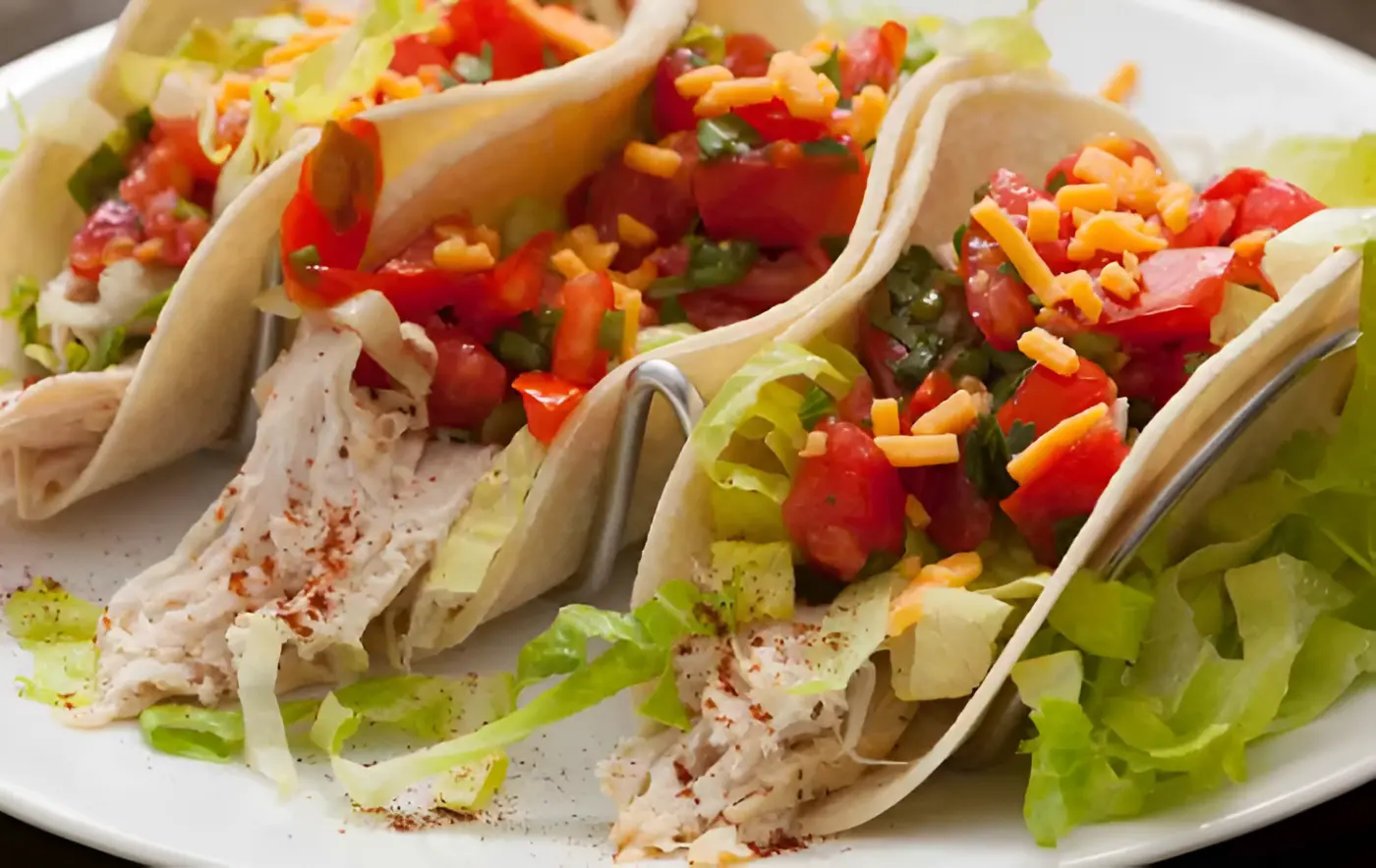 Tacos de Pollo al Estilo Mexicano