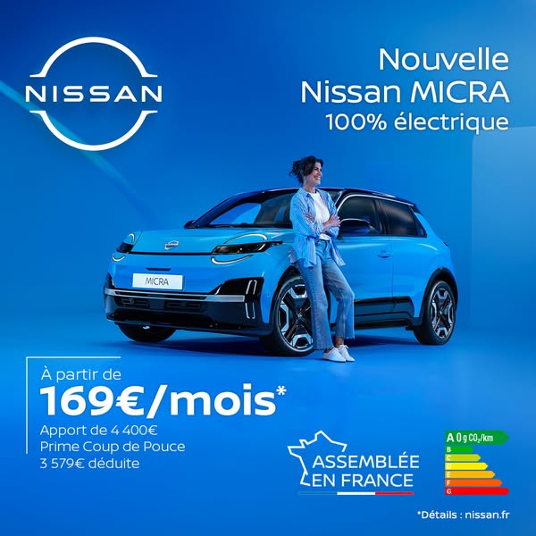 Nissan Micra ENGAGE 40 kWh 100% électrique
